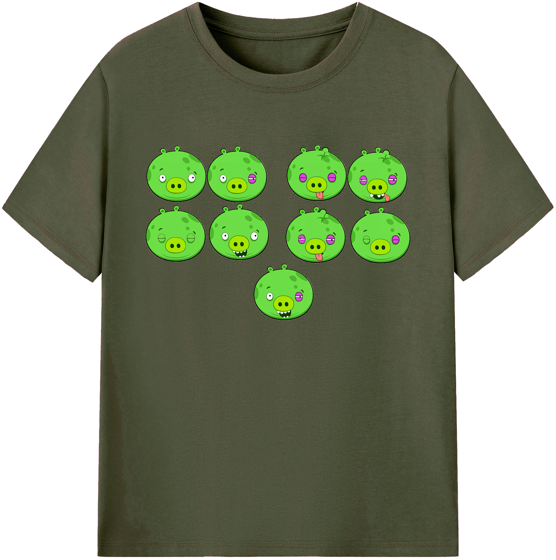 （画像用） Angry Birds アングリーバード 綿100％ メンズ半袖Tシャツ｜肌触りやわらか＆通気性